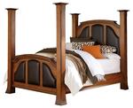 Verona Bed with Leather Headboard