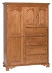Paxton Chifforobe with Four Drawers and Three Doors