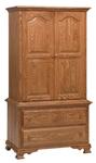 Paxton Chest on Chest Armoire with Two Drawers and Two Doors