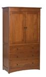 Laramie Armoire with Three Drawers and Two Doors