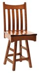 Amish Cornelius Custom Mission Counter and Bar Stool