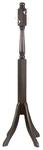 Brown Maple Wood Fluted Coat Rack