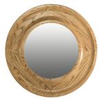 Hardwood 30" Round Mirror