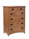 Schwartz Mission Six Drawer Chest of Drawers