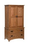 Schwartz Mission Chest on Chest Armoire