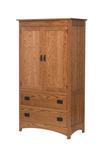 Schwartz Two Drawer Mission Armoire