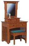 Schwartz Mission Dressing Table and Bench
