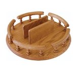 Lazy Susan with Rail and Optional Napkin Holder