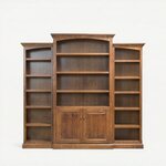 Amish Made Solid Wood 3-Piece Wall Unit Deluxe Traditional Bookcase