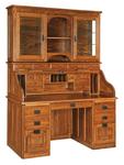 Mission Roll-Top Desk with Optional Hutch