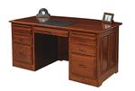 Amish Tuscan Classic 64" Executive Desk with Drawers