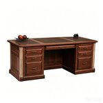 Amish Riverdale 82" Premier Executive Desk