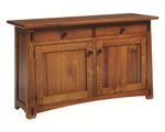 Amish-Olde-Shaker-Sofa-Table 48 inches wide and shown in Quarter Sawn White Oak Wood.