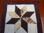 Star Hot Pad Plum and Cream