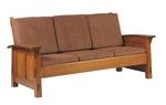 Amish Pembroke Wood Frame Custom Sofa