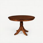 Amish Handcrafted Solid Wood Aurora Single Pedestal Dining Table