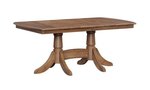 Handcrafted Solid Wood Aurora Double Pedestal Dining Table