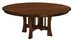 Amish Mission Arts and Crafts Round Dining Table