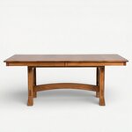 Amish Handcrafted Bennington Mission Trestle Dining Table