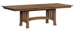 Amish Handcrafted Bennington Mission Trestle Dining Table