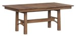 Amish Handcrafted Willington Modern Mission Trestle Dining Table