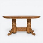 Amish Handcrafted San Antonio Traditional Double Pedestal Table
