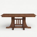 Amish Cumberland Mission Double Pedestal Dining Table