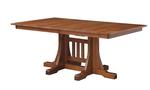 Amish Cumberland Mission Double Pedestal Table