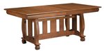 Solid Wood Irving Trestle Dining Room Table
