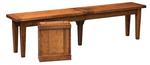 Sacramento Plank Top Extendable Bench