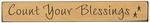 American Made Count Your Blessings Inspirational Sign