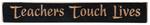 American Made Teachers Touch Lives Wood Sign