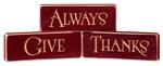 American Made Always Give Thanks Signs