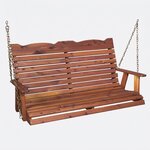 Amish Cedar Wood Straightback Porch Swing