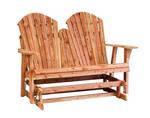 Cedar Wood Adirondack 4' Glider