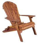 Cedar Wood Adirondack Folding Chair