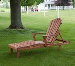 Cedar Wood Outdoor Chaise Lounge