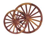 Decorative Red Cedar Buggy Wheel