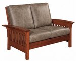 Amish Handcrafted 54" Hill Mission Loveseat Sofa