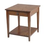 Amish Caliber Shaker End Table with Shelf