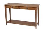 Amish Caliber Shaker Hall Table with Shelf