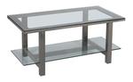 Hilton Contemporary Coffee Table with Glass Top