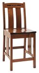 Croghan Mission Counter and Bar Stool with Inlays