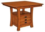 Amish Mission Kitchen Table with Storage