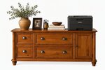 Amish Savile Solid Wood Credenza Cabinet with 4-Drawers