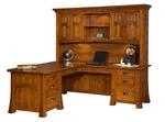 Fairfield Mission L Desk with Optional Topper