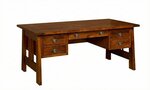 Amish Meridian Pedestal Desk