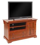 Amish TV Stand with Door and Drawers