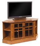 Amish Solid Wood Corner TV Stand