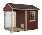 Amish Large Outdoor Dog Kennel with Run